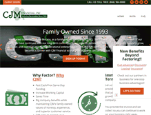 Tablet Screenshot of cjmfinancial.com